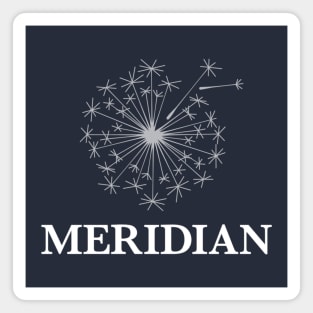 Meridian DBT stacked logo inverse Magnet